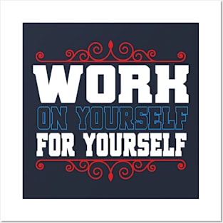 Working for yourself quote artwork Posters and Art